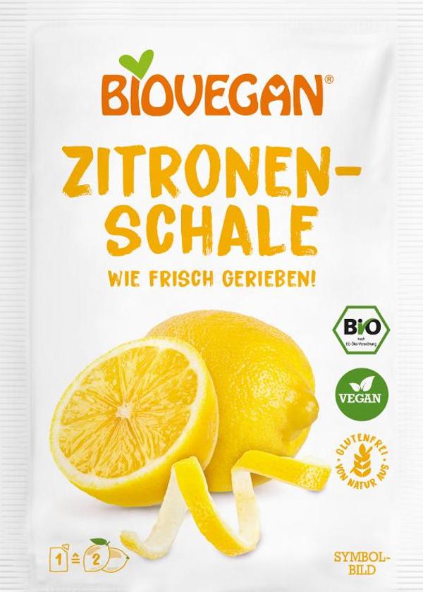 Produktfoto zu Zitronenschale gerieben, 9 g - Biovegan