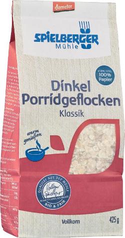 Dinkel Porridgeflocken Klassik, 425 g
