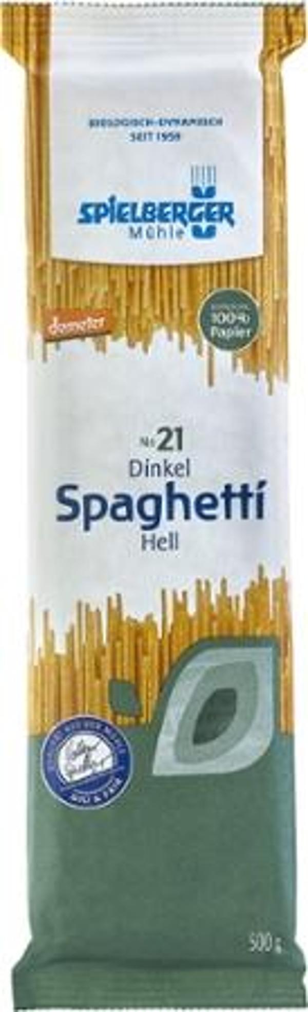 Produktfoto zu Dinkel Spaghetti hell, 500 g