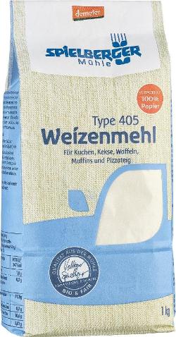 Weizenmehl Type 405 Demeter, 1 kg