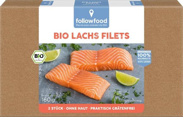 Produktfoto zu TK-Lachs Filets ohne Haut, 160 g (2 Stück)
