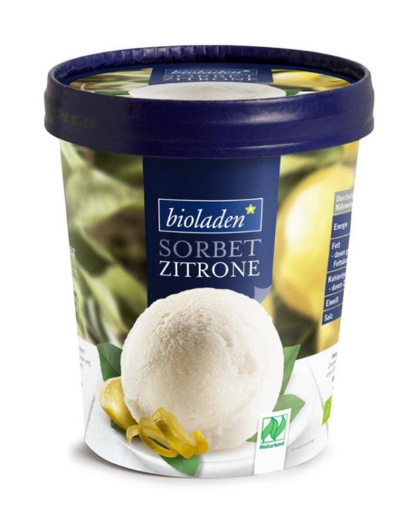 Produktfoto zu Zitronensorbet, 500 ml