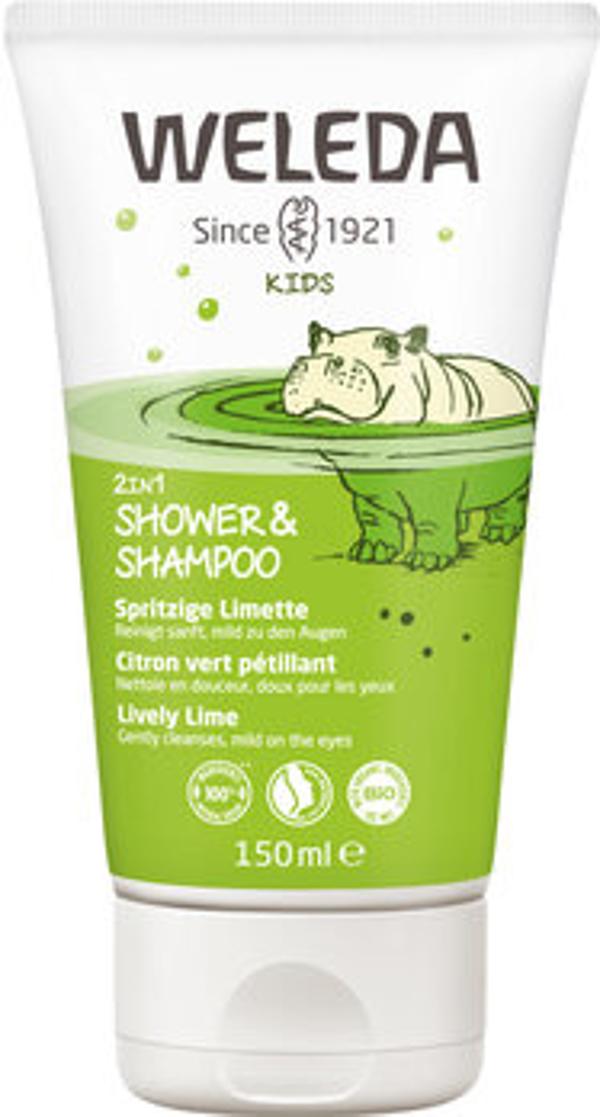 Produktfoto zu Kids 2in1 Shower & Shampoo Spritzige Limette, 150 ml