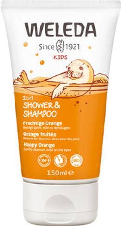 Kids 2in1 Shower & Shampoo Fruchtige Orange, 150 ml