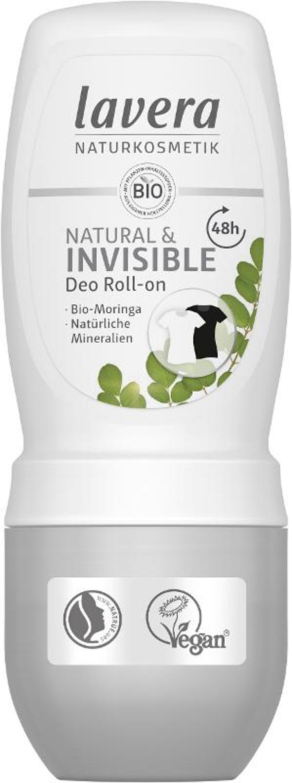 Produktfoto zu Deo Roll-On Invisible Moringa, 50 ml - 40% reduziert, MHD 04.2024