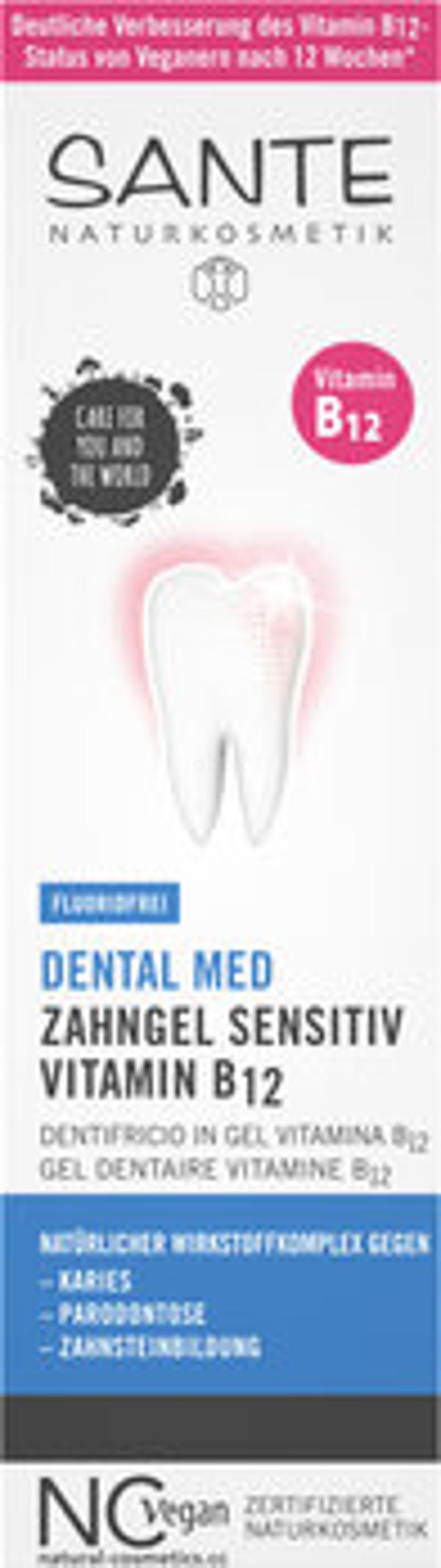 Produktfoto zu Zahngel sensitiv mit Vitamin B12 ohne Fluorid, 75 ml