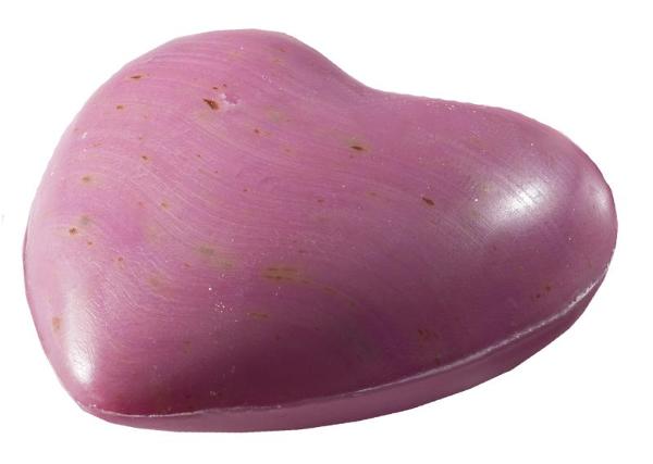 Produktfoto zu Schafmilchseife Herz pink, 65 g