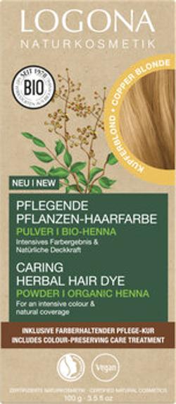 Pflegende Pflanzen-Haarfarbe Pulver Kupferblond