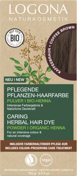 Pflegende Pflanzen-Haarfarbe Pulver Schwarzbraun