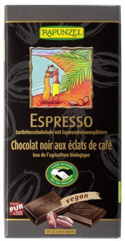 Zartbitterschokolade mit Espresso-Splittern 51 %, 80 g