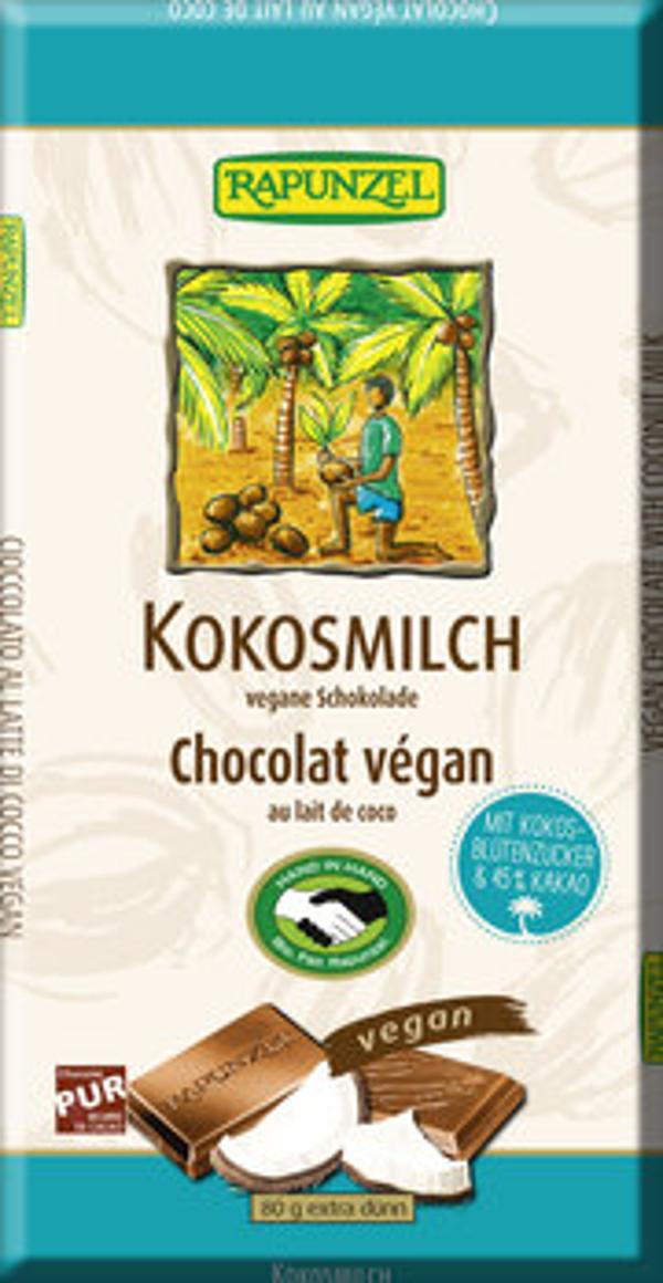 Produktfoto zu Kokosmilch Schokolade, 80 g