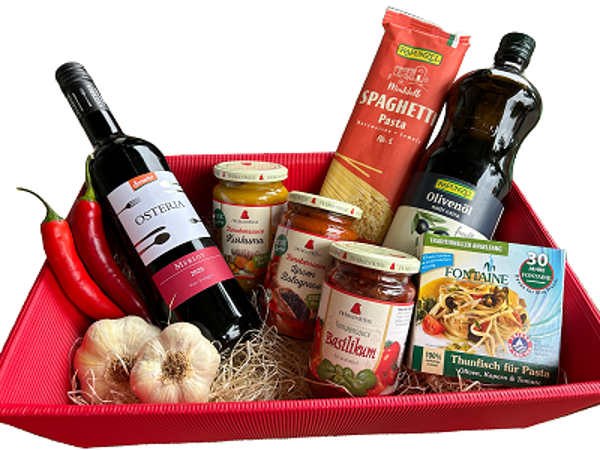 Produktfoto zu Geschenkkorb Pasta-Kiste
