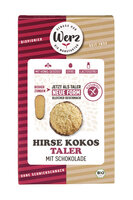 Hirse Kokos Taler mit Schokolade, Vollkornkekse, glutenfrei