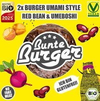 Burger Umami Style Red Bean & Umeboshi 2x90g - Bio-veganer Gemüse Bratling