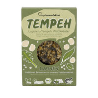 Lupinen-Tempeh Wildkräuter - Tempeh aus Lupinen, mariniert mit Wildkräutern