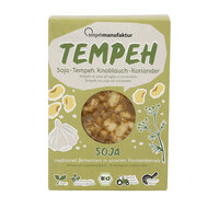 Tempeh Knoblauch-Koriander - Tempeh aus Sojabohnen, herzhaft lecker mariniert