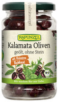 Oliven Kalamata mit Kräutern, ohne Stein geölt