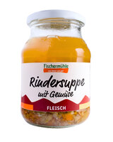Rindersuppe vom Weiderind mit Gemüse