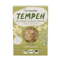 Tempeh Knoblauch-Koriander - Tempeh aus Sojabohnen, herzhaft lecker mariniert