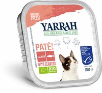 Yarrah Bio Katze Schale Pastete getreidefrei Lachs (MSC)
