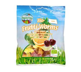 Fruchtgummi Frutti Worms sauer, 80 g