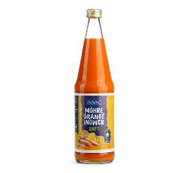 Möhre-Orange-Ingwer Saft, 0,7 l