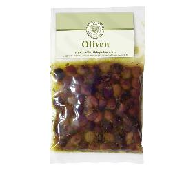 Italienische Leccino Oliven mariniert ohne Stein, 175 g