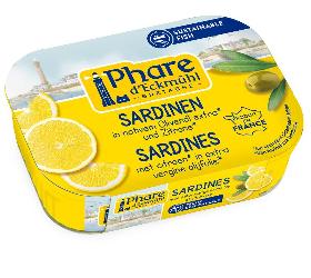 Sardinen mit Olivenöl und Zitrone, 135 g