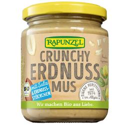 Erdnussmus Crunchy mit Salz, 250 g