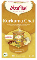 Yogi Tea® Kurkuma Chai, Bio-Gewürztee mit Kurkuma, Zimt und Ingwer