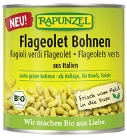 Flageolet Bohnen in der Dose