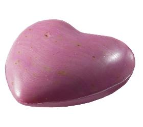 Schafmilchseife Herz pink, 65 g