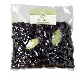 Marokkanische Oliven getrocknet, schwarz, natur