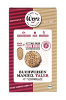 Buchweizen Mandel Taler mit Schokolade,  Vollkornkekse, glutenfrei