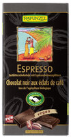 Zartbitter Schokolade 51% Kakao mit Espressobohnensplittern HIH