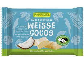 Weiße Schokolade mit Kokosstückchen, 100 g