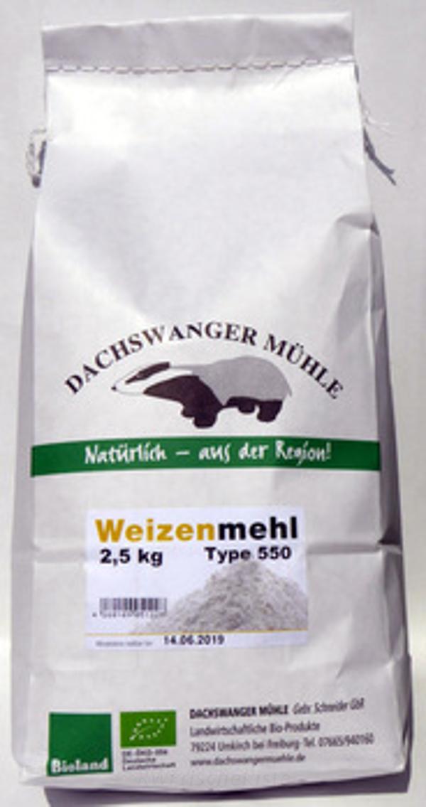 Produktfoto zu Weizenmehl Type 550 2,5kg