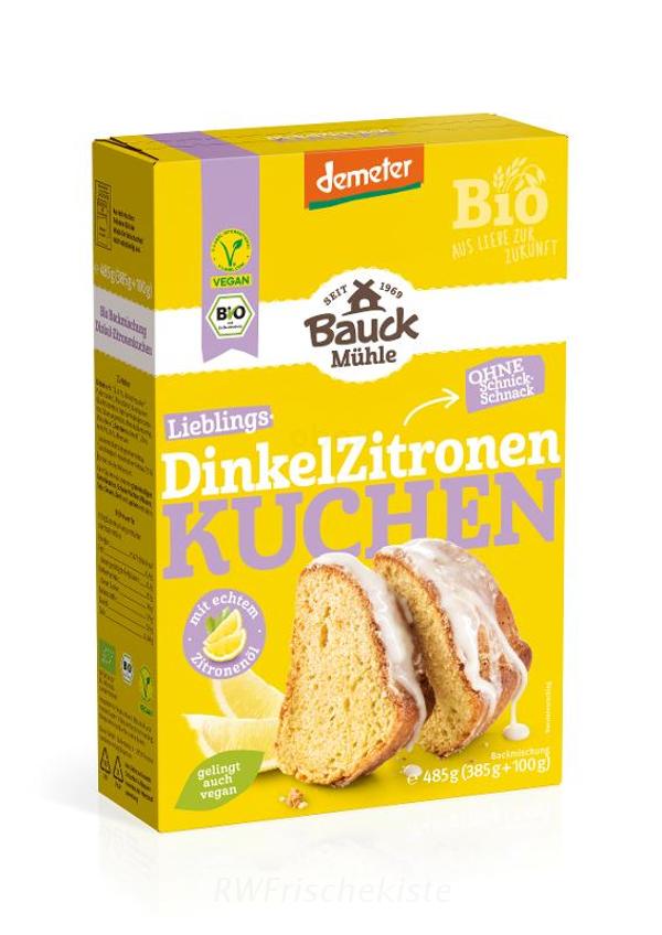 Produktfoto zu Dinkel Zitronenkuchen Backmischung