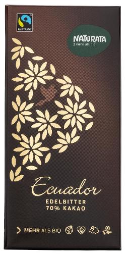 Ecuador Edelbitter Schokolade  70% Kakao