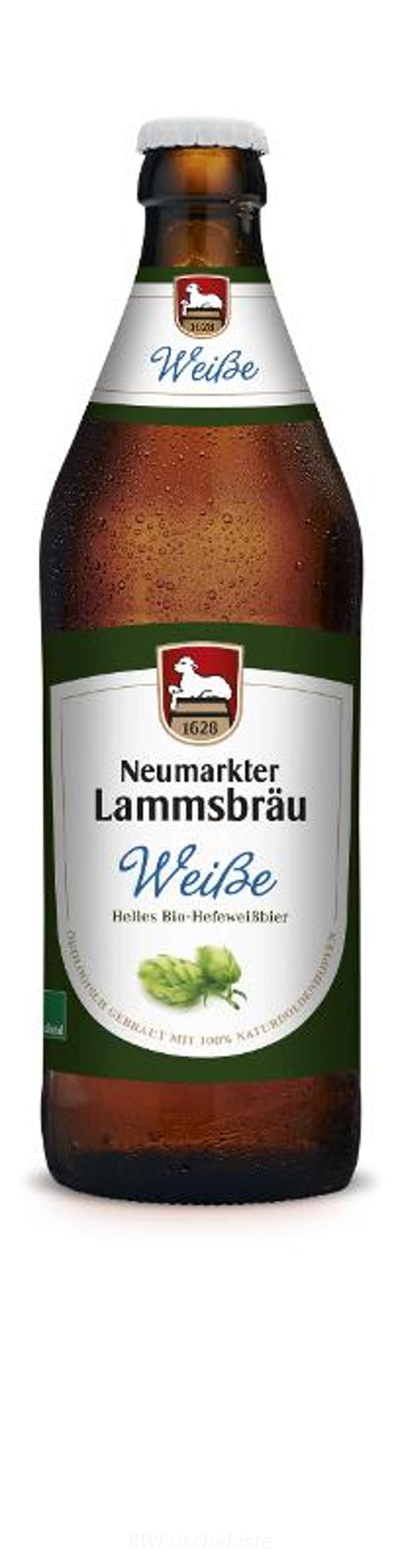 Produktfoto zu Lammsbräu Weisse (helles Hefe) Kasten