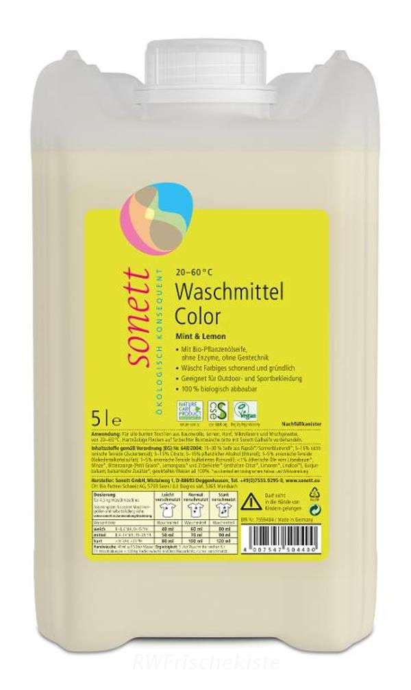 Produktfoto zu Color-Waschmittel flüssig Mint & Lemon 5L