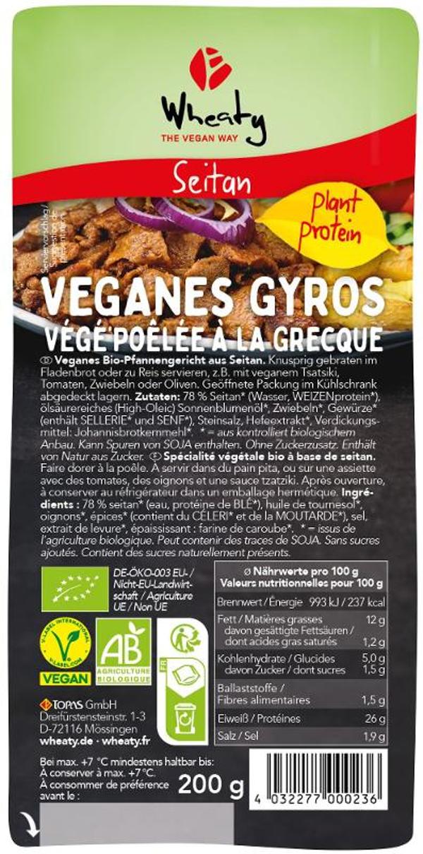 Produktfoto zu Veganes Gyros von Wheaty