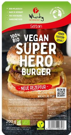 Vegan Superhero Burger von Wheaty