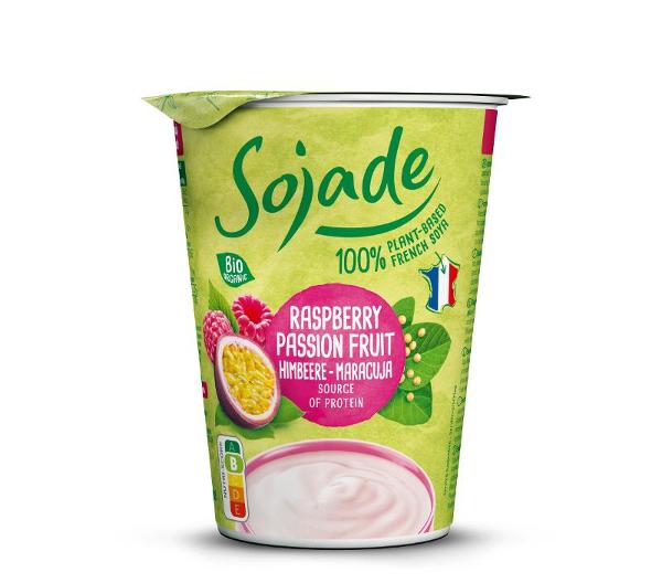 Produktfoto zu Himbeer-Maracuja Joghurt-Alternative von Sojade