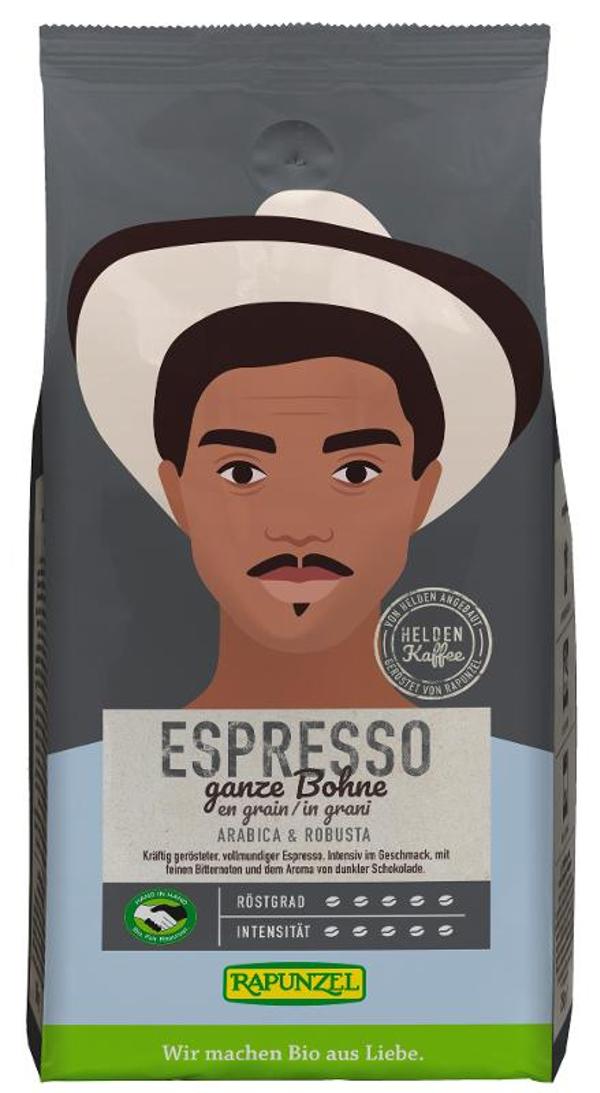 Produktfoto zu Heldenkaffee Espresso ganze Bohne von Rapunzel