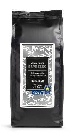 Espresso, gemahlen von bioladen