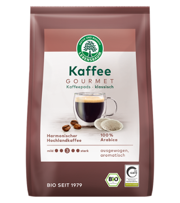 Produktfoto zu Gourmet Kaffeepads klassisch von Lebensbaum