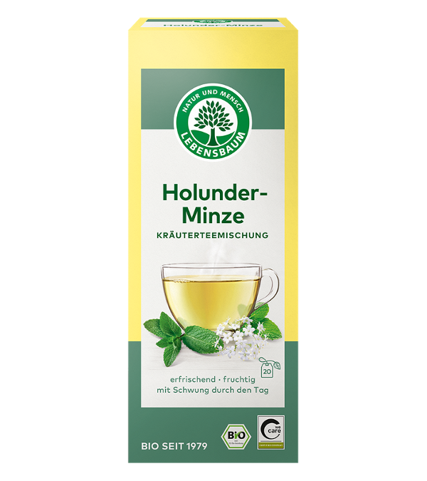 Produktfoto zu Holunder-Minze-Teebeutel von Lebensbaum