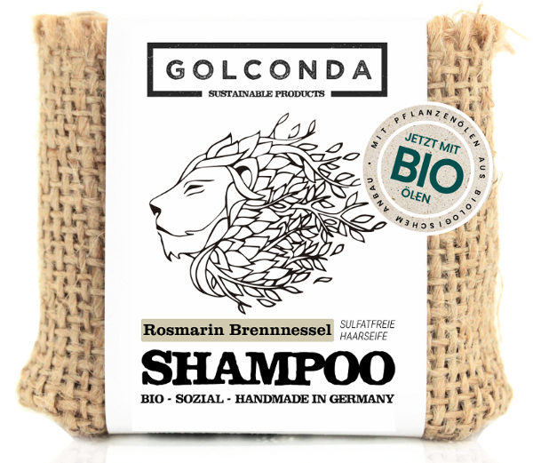 Produktfoto zu Festes Shampoo Rosmarin Brennnessel von Golconda