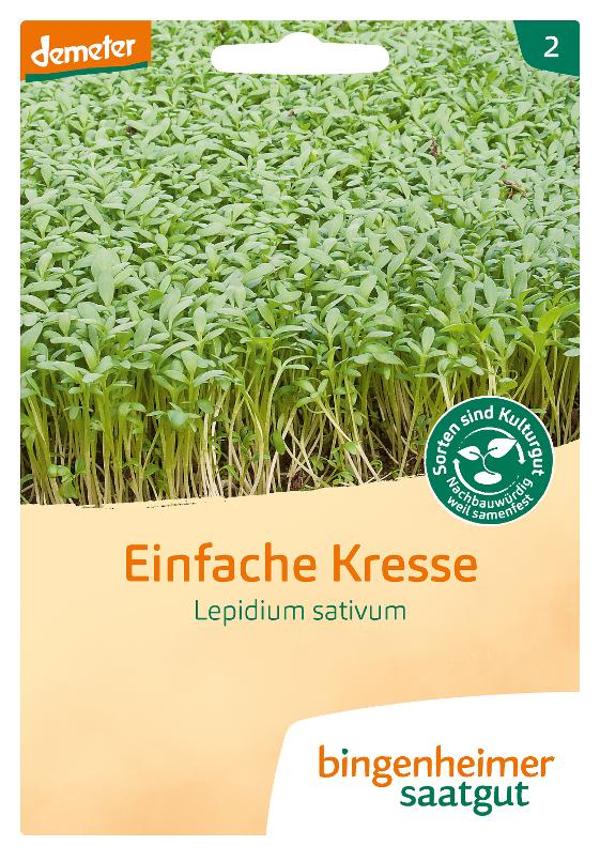Produktfoto zu Saatgut Kresse von Bingenheimer Saatgut